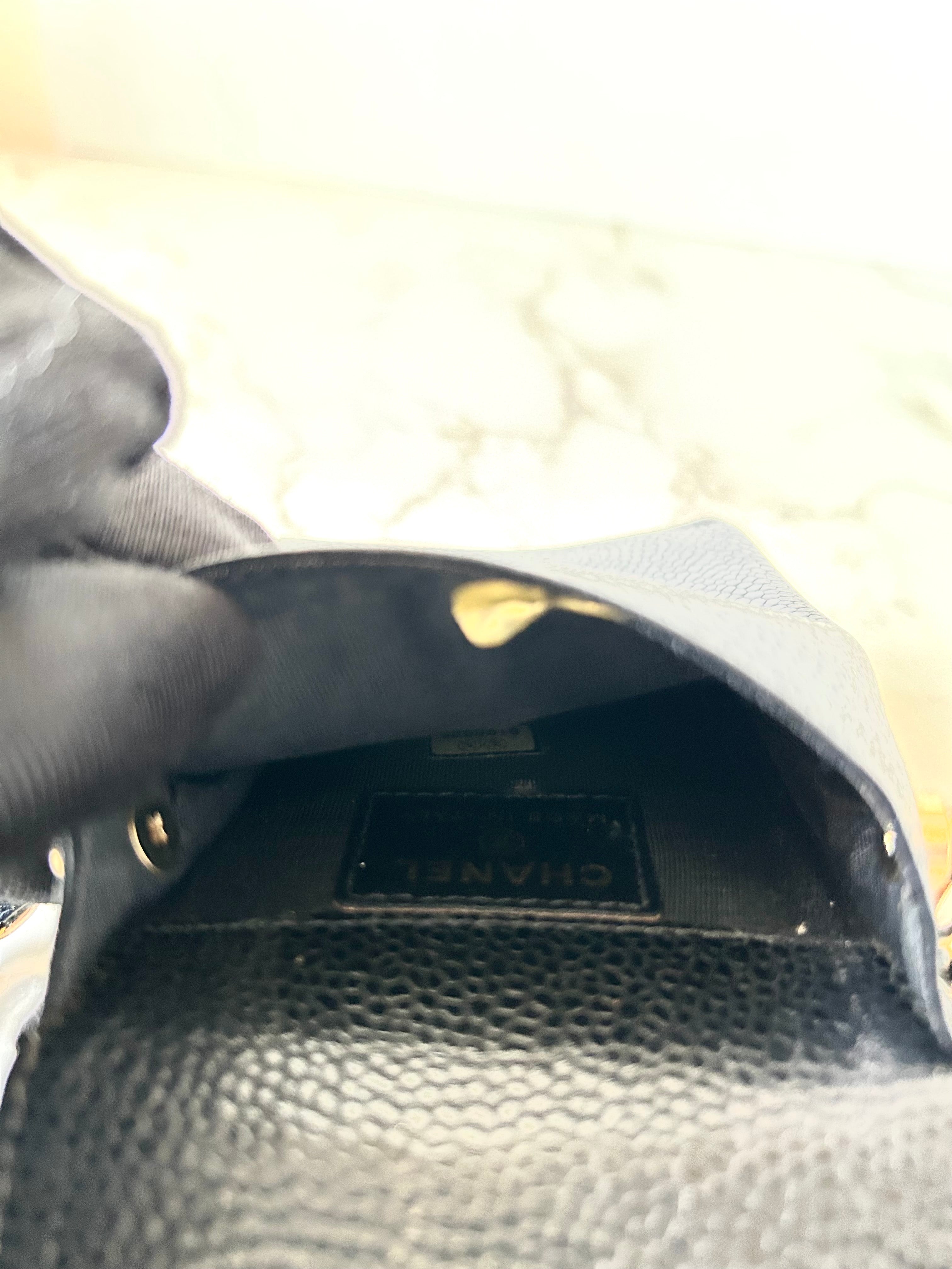 CHANEL Black Caviar Mini Crossbody Bag/Side Bag