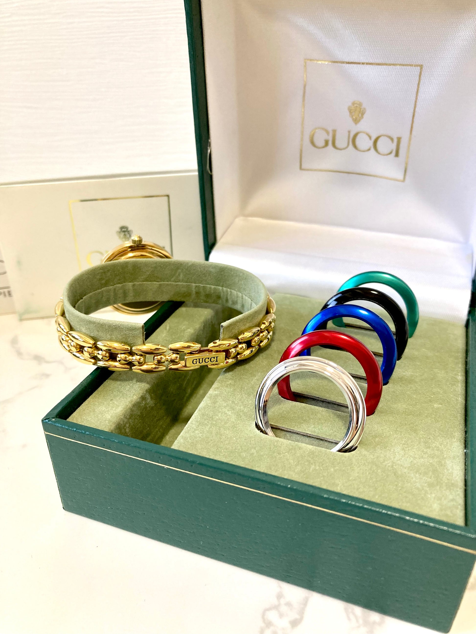 GUCCI Full Set Women's Quartz Watch Gift Box