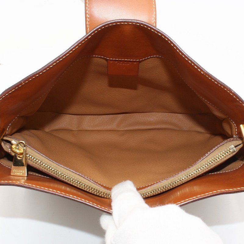 CELINE rare old flower patchwork leather saddle bag / side bag