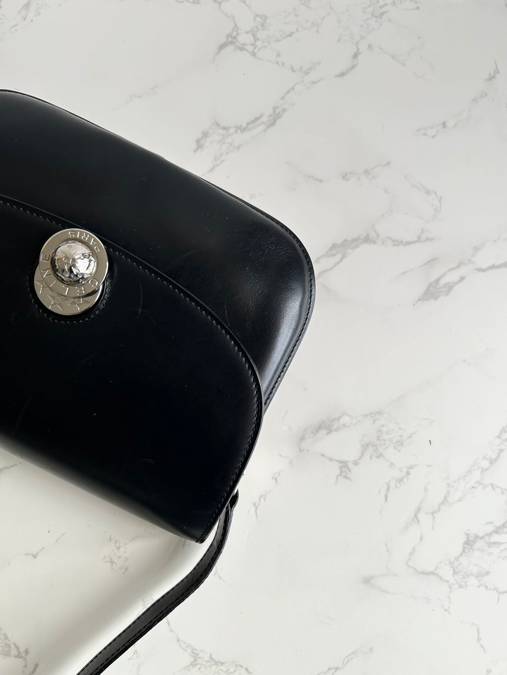 CELINE Rare Moving Planet Black Tofu Side Bag/Slant Bag