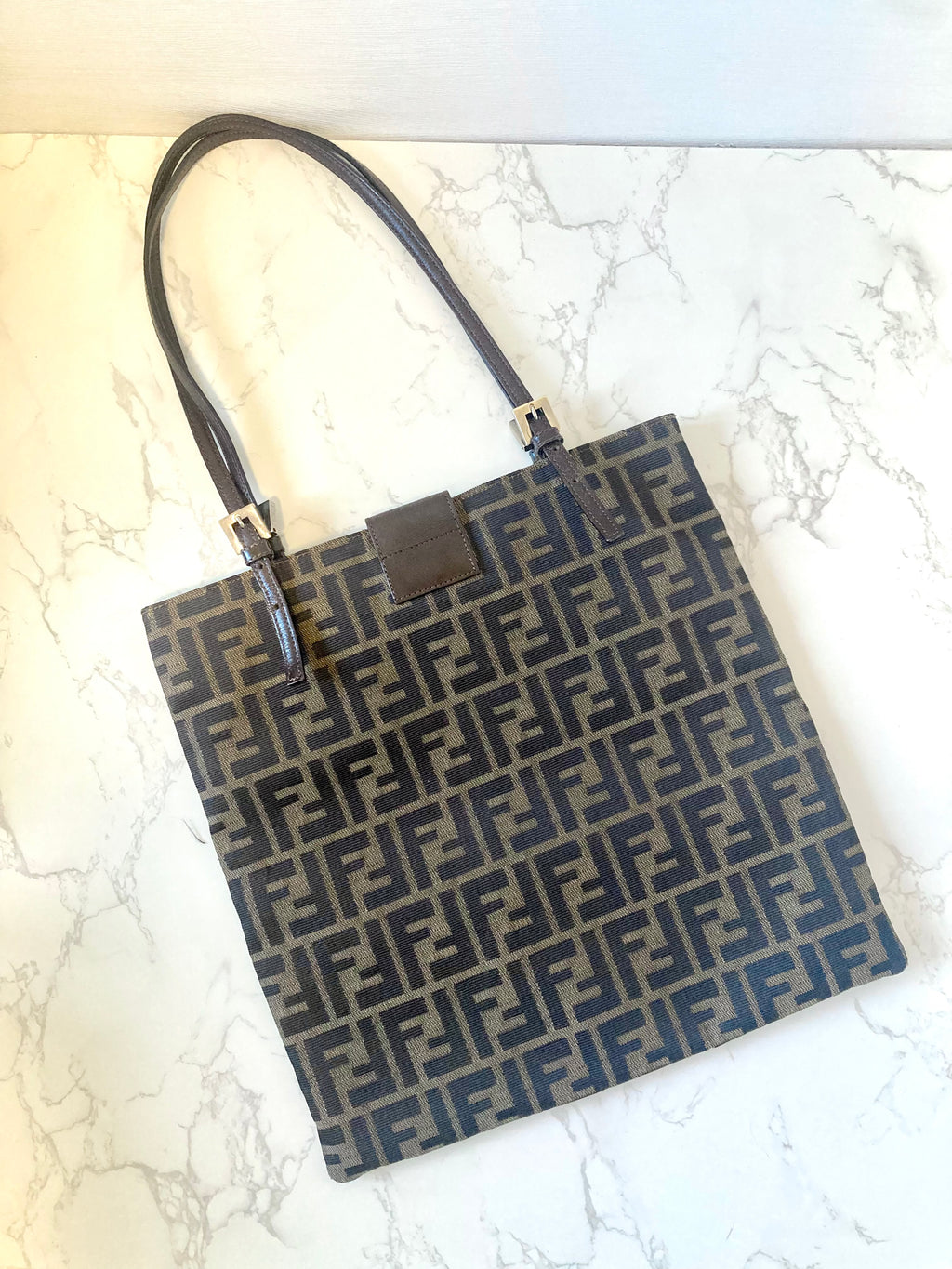 FENDI Rare Zucca Monogram Tote Bag