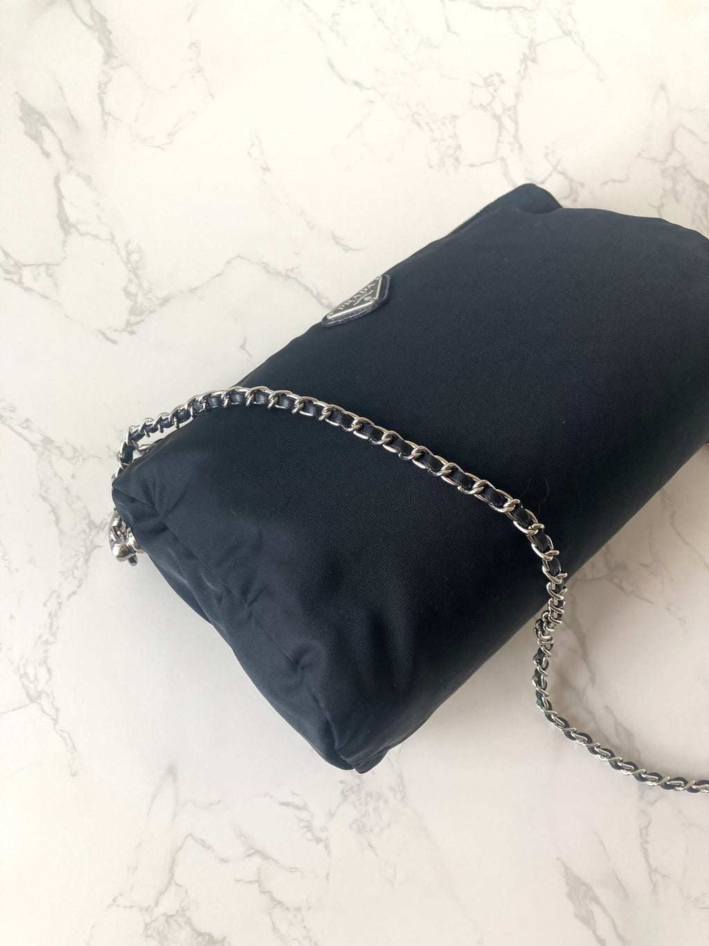 PRADA Tessuto Nylon Black Mini Two-way Crossbody / Pouch Bag