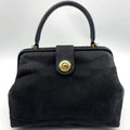 Celine black gold planet doctor bag/handbag/side bag/oblique bag