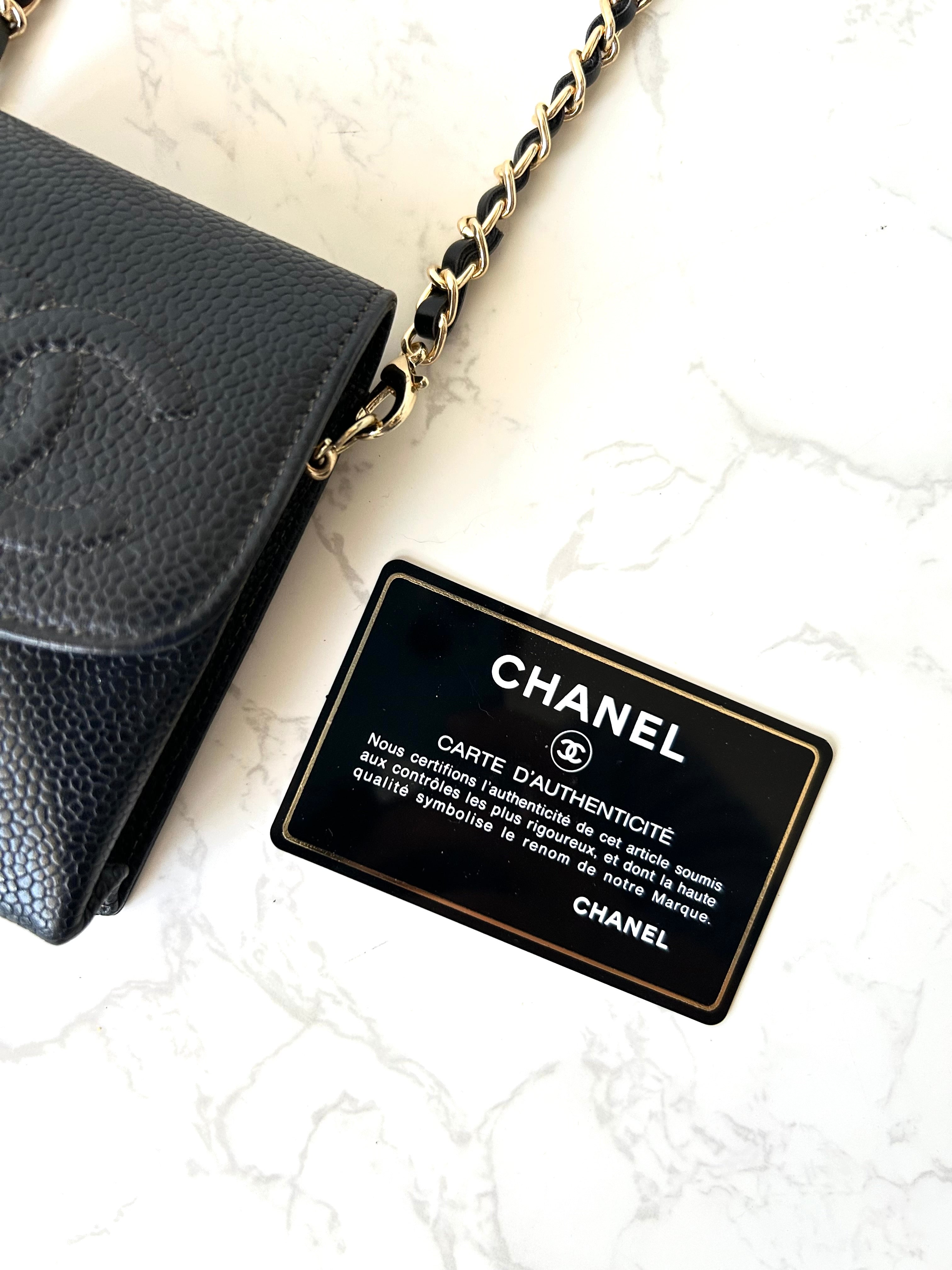 CHANEL Black Caviar Mini Crossbody Bag/Side Bag