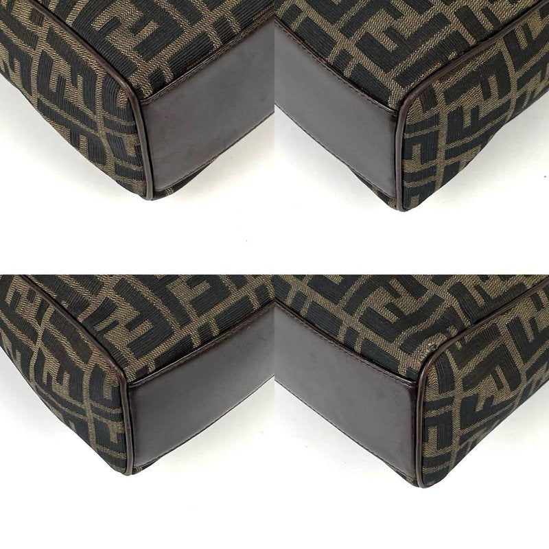 FENDI Zucchino Brown Monogram Flap Bag/Side Bag