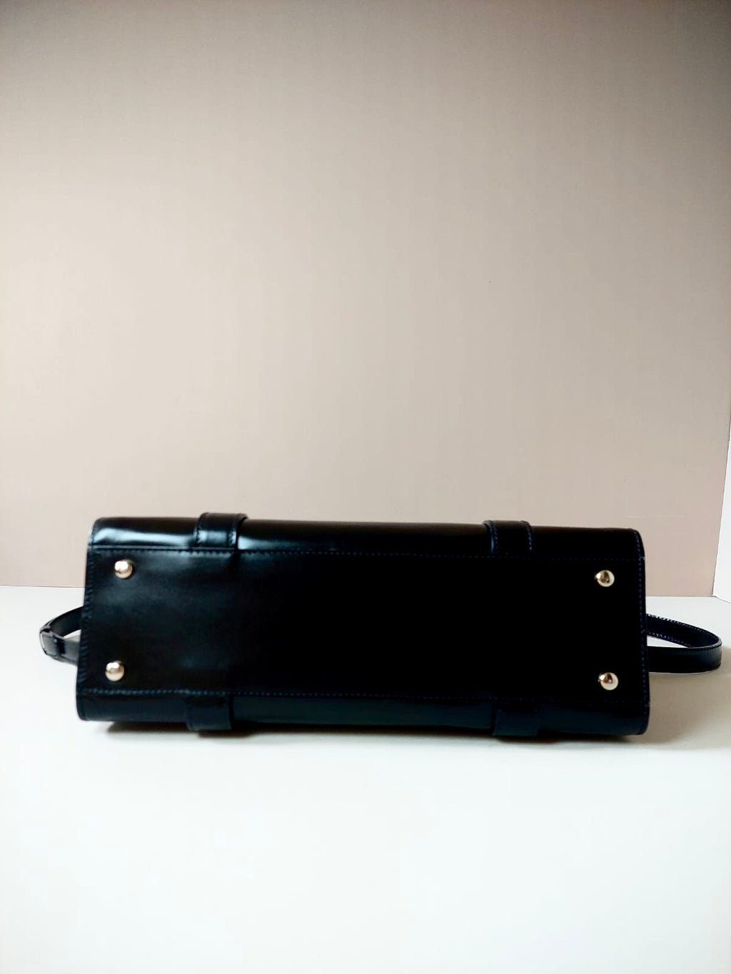 CELINE rare black and gold planet tote bag / side bag / oblique bag