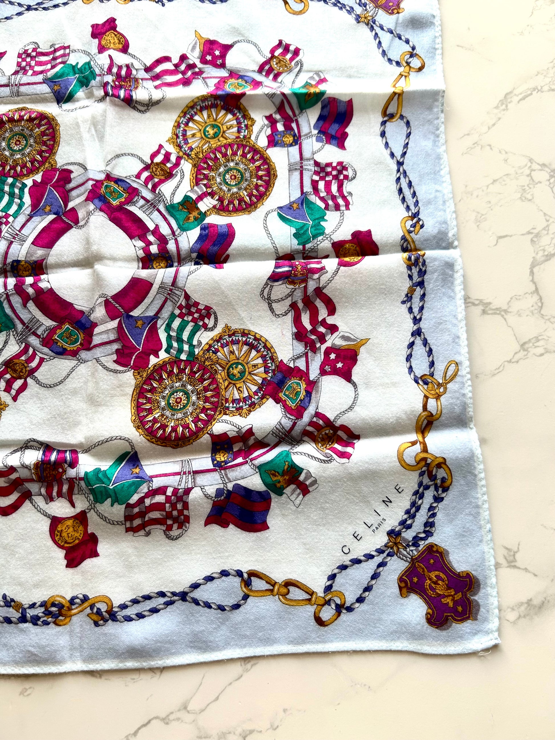 CELINE 中古方型絲巾（約46x46cm)（隨機款式）· 新春禮品