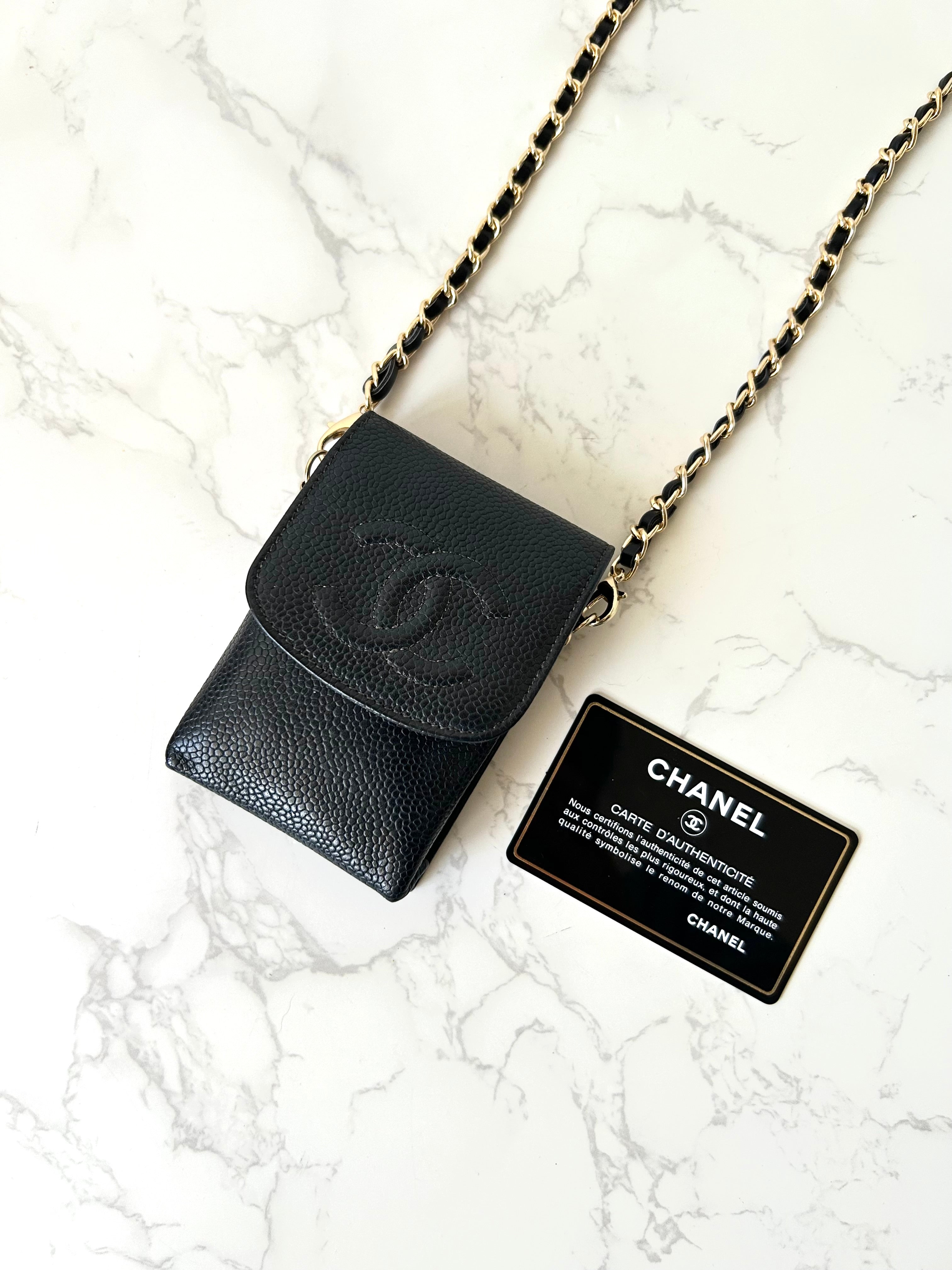 CHANEL Black Caviar Mini Crossbody Bag/Side Bag