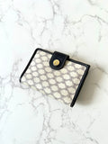 CELINE black and white monogram Arc de Triomphe monogram short wallet/wallet/wallet