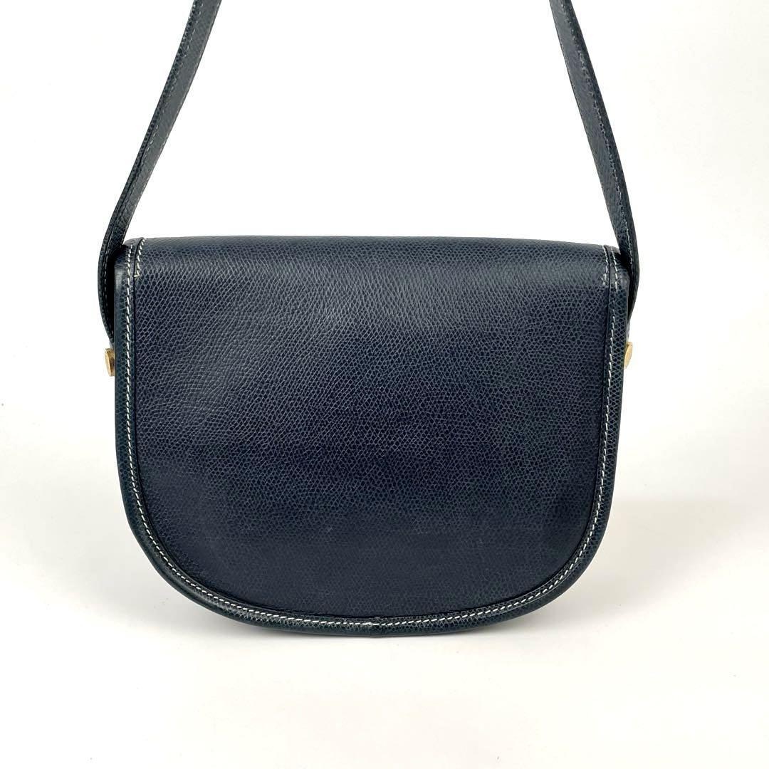 LOEWE rare black and blue half-moon saddle - with original photo card