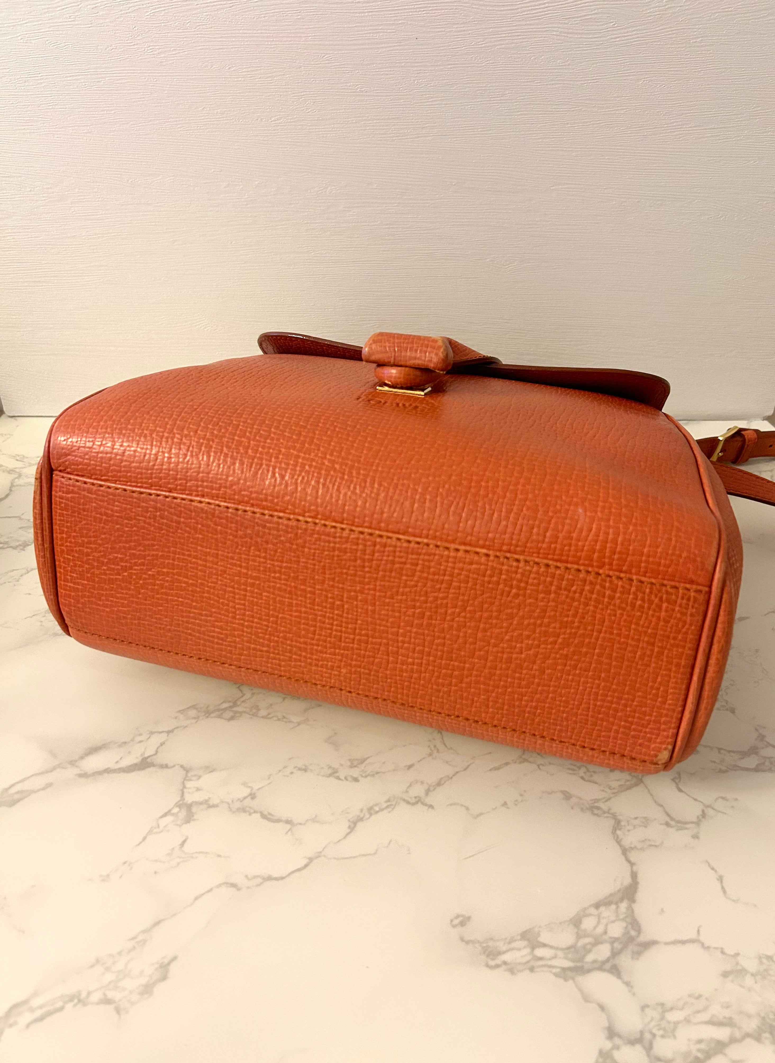 LOEWE rare caramel brown rotating buckle dual-purpose side bag/oblique bag/handbag