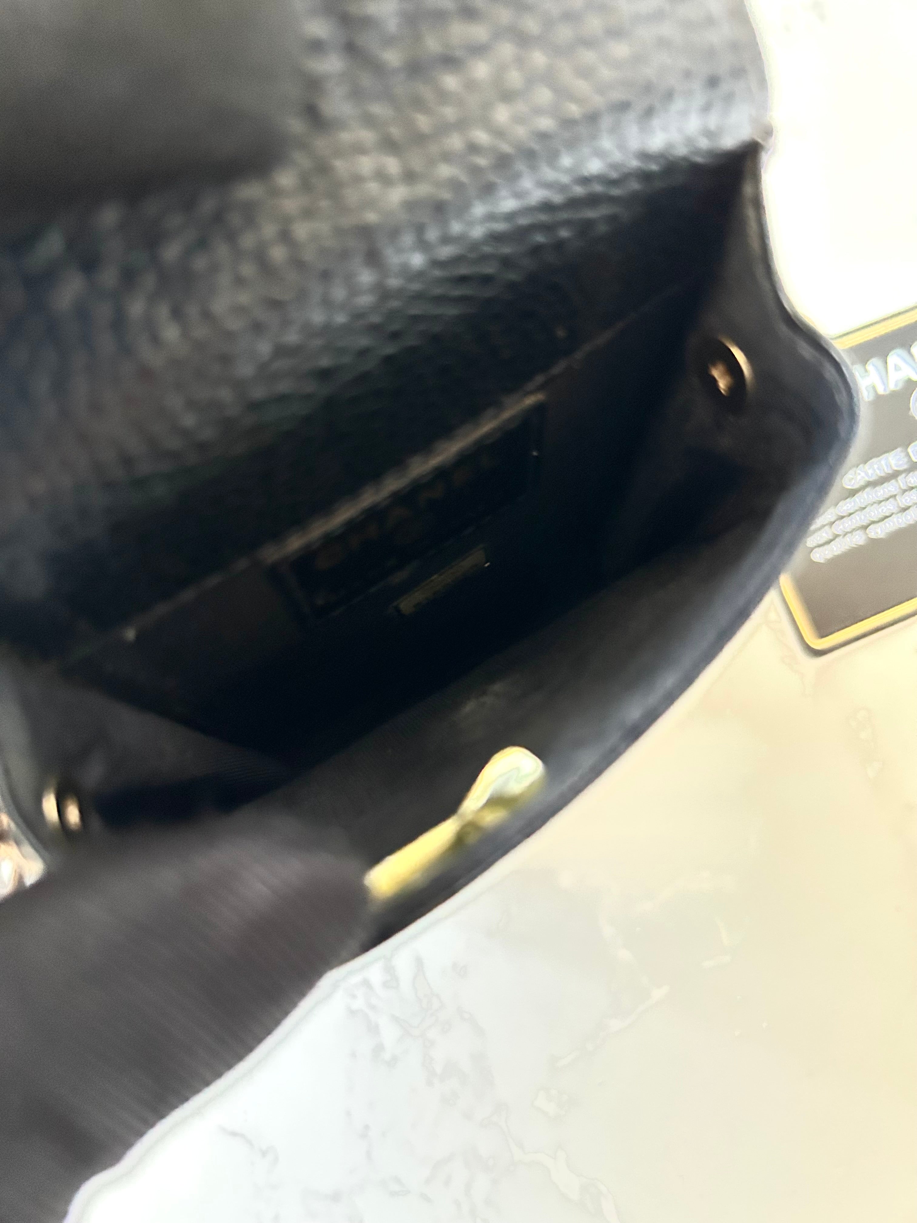 CHANEL Black Caviar Mini Crossbody Bag/Side Bag