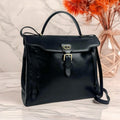 Dior Minimalist Black and Gold Montaigne Two-way Kelly Bag Shoulder Bag Crossbody Bag