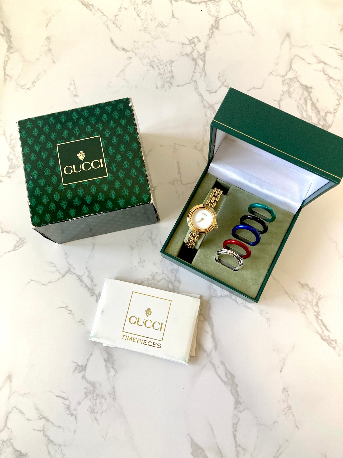 GUCCI Full Set Women's Quartz Watch Gift Box