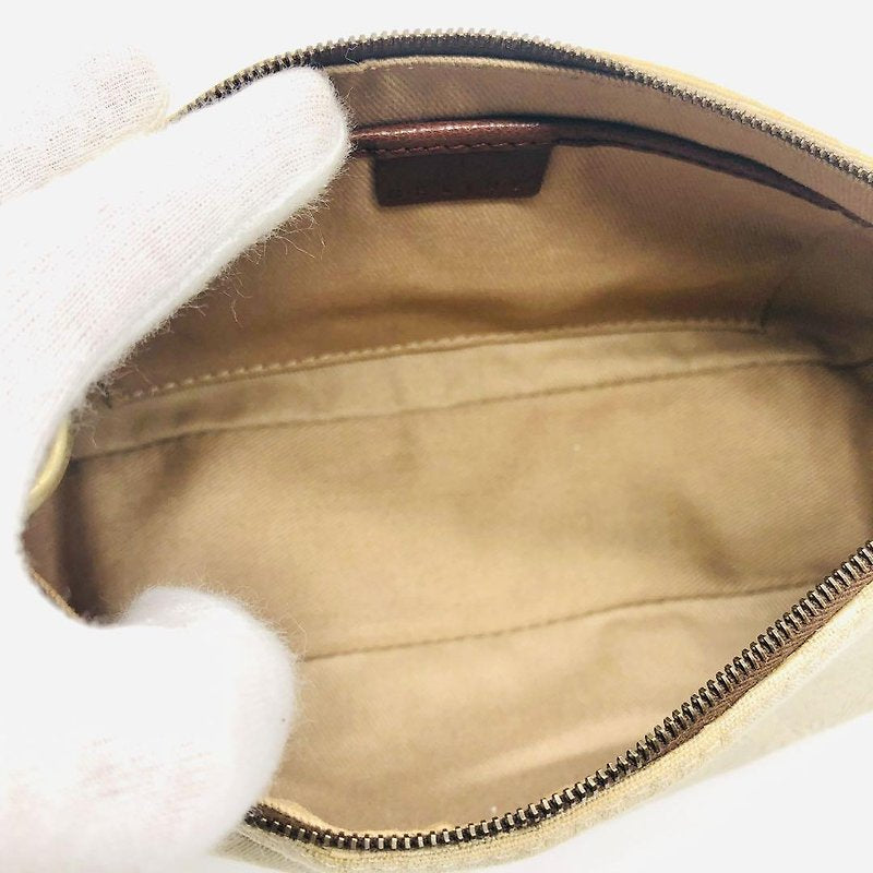 CELINE rare milk tea color Arc de Triomphe old flower small bag/side backpack/underarm bag