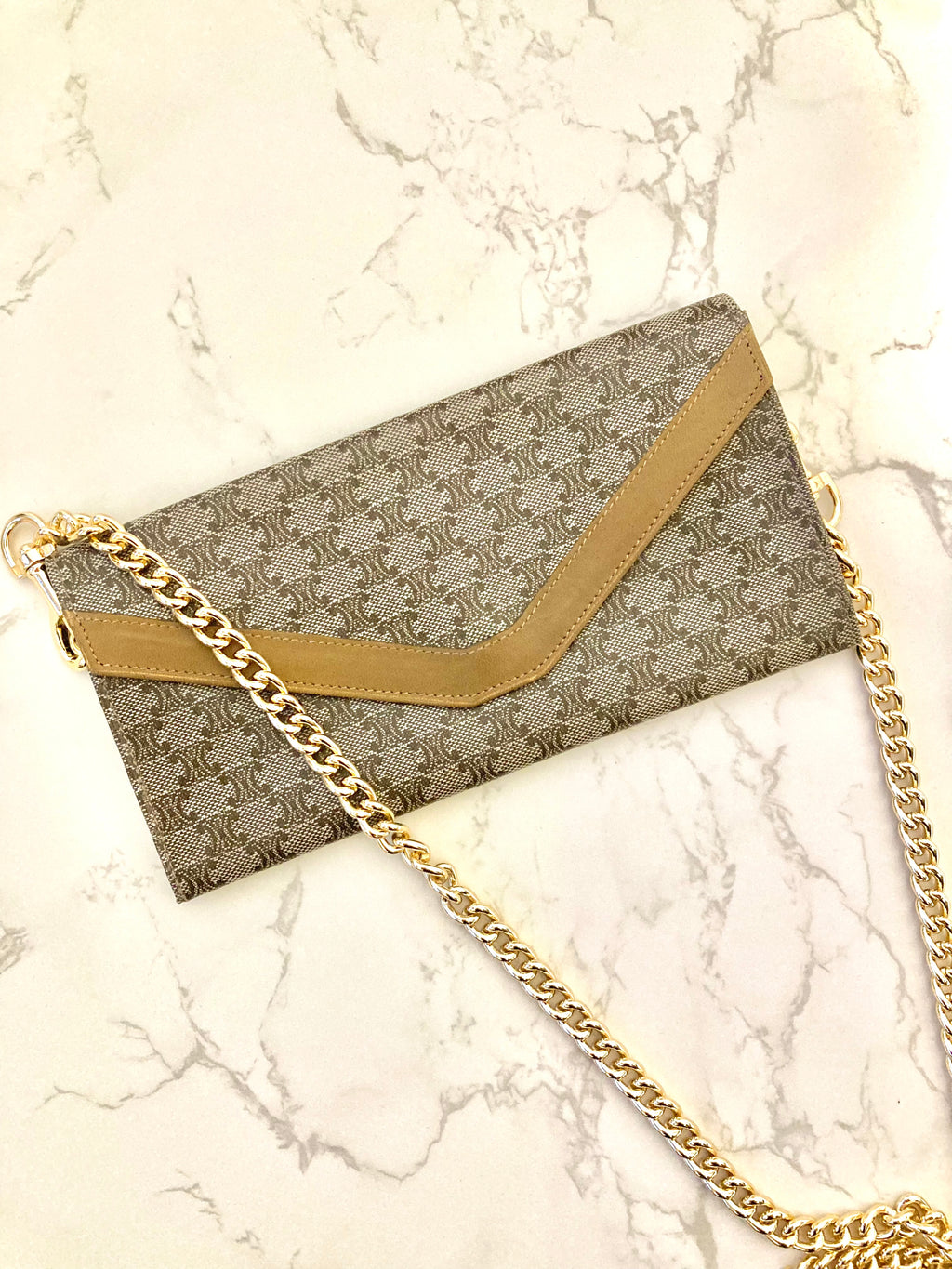 CELINE Envelope Mini Chain Pouch Bag (Add-on)