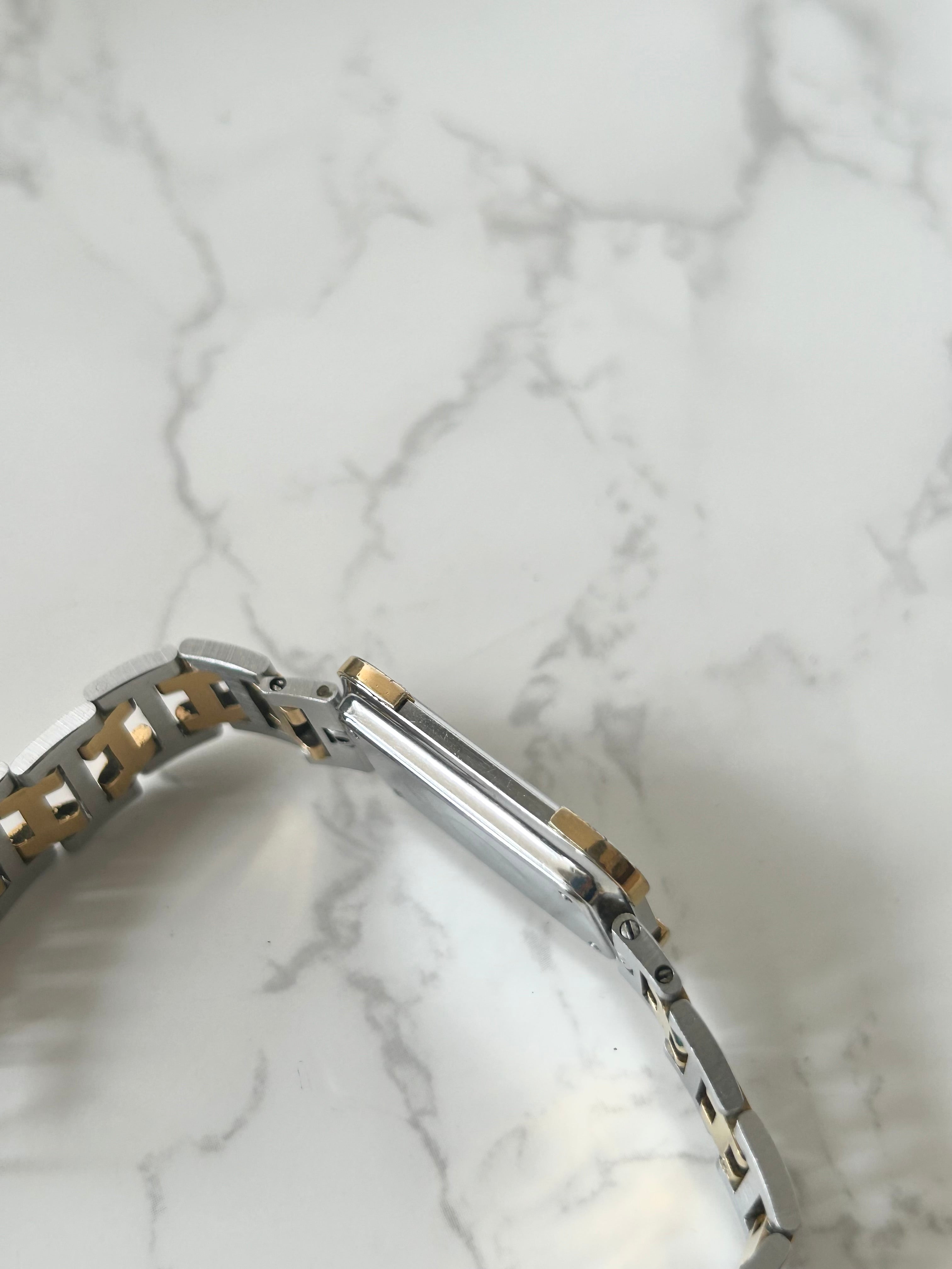HERMES rare Croisiere gold and silver bracelet men's and women's watch