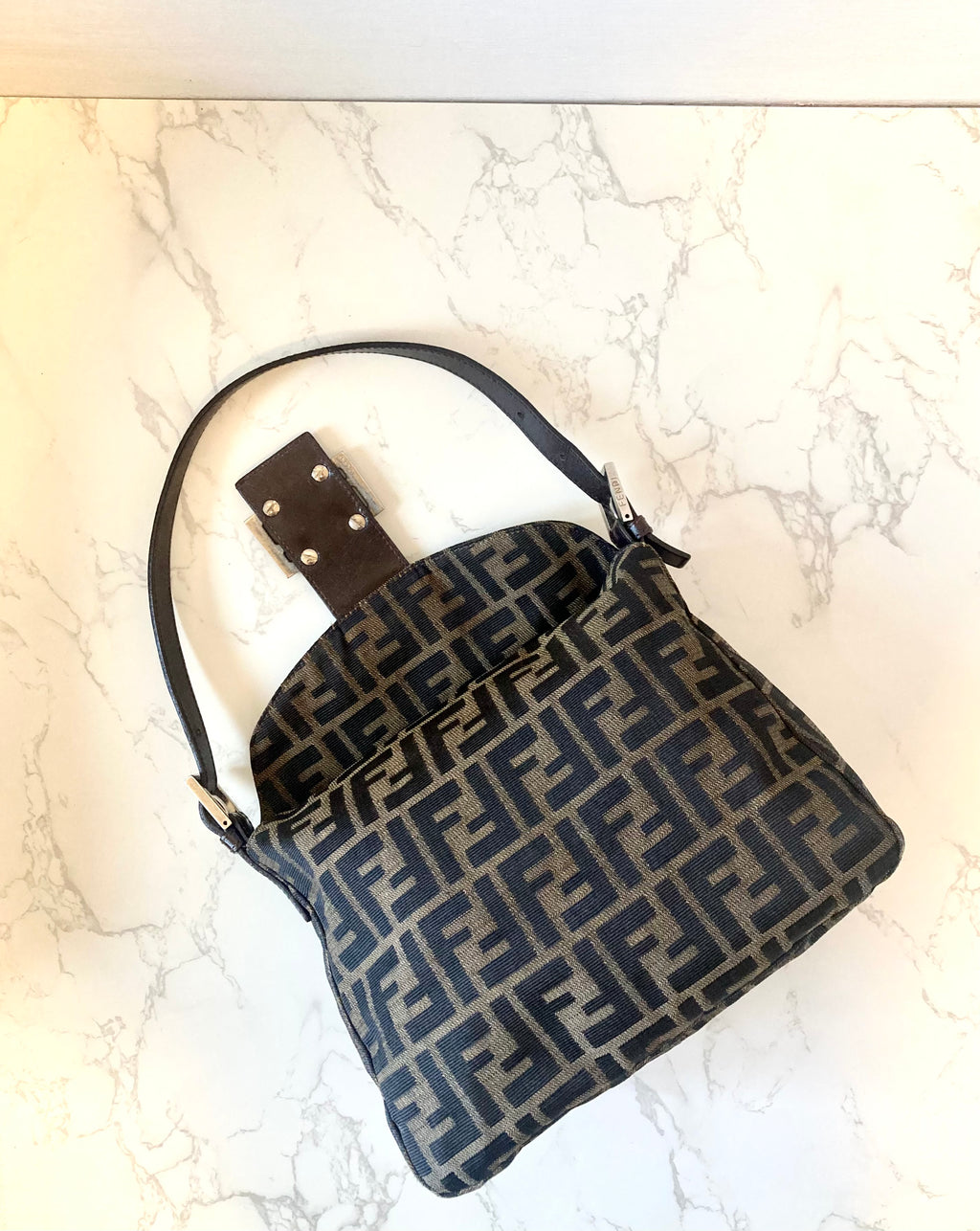FENDI Zucca Monogram Shoulder Bag