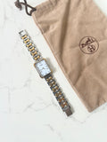 HERMES rare Croisiere gold and silver bracelet men's and women's watch
