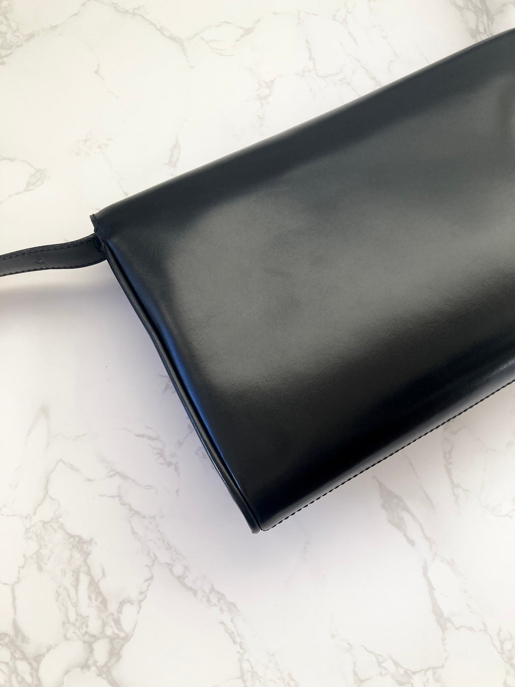 CELINE Black x Gold Horseshoe Shoulder / Crossbody Bag
