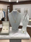 CHRISTIAN DIOR Comes in original box - Gold necklace + earrings + bracelet jewelry set