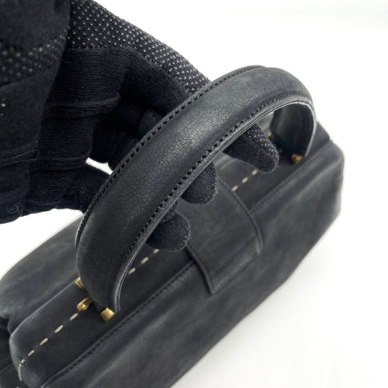 Celine black gold planet doctor bag/handbag/side bag/oblique bag