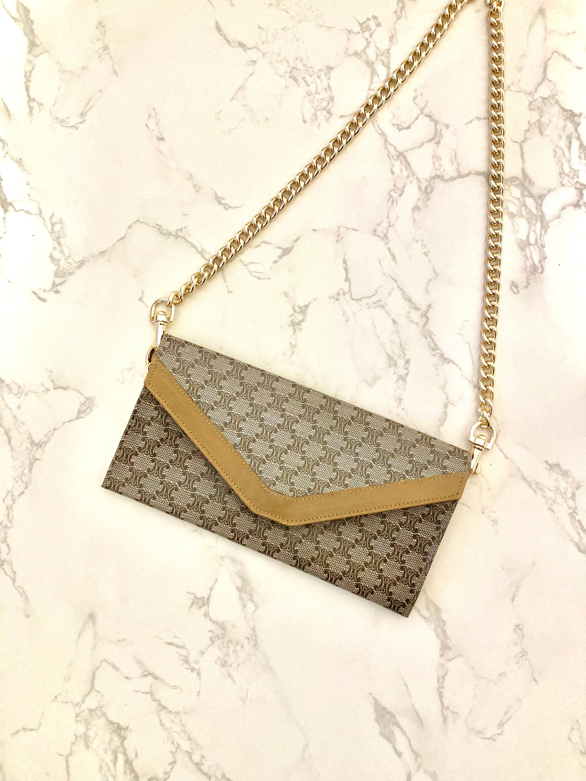 CELINE Envelope Mini Chain Pouch Bag (Add-on)