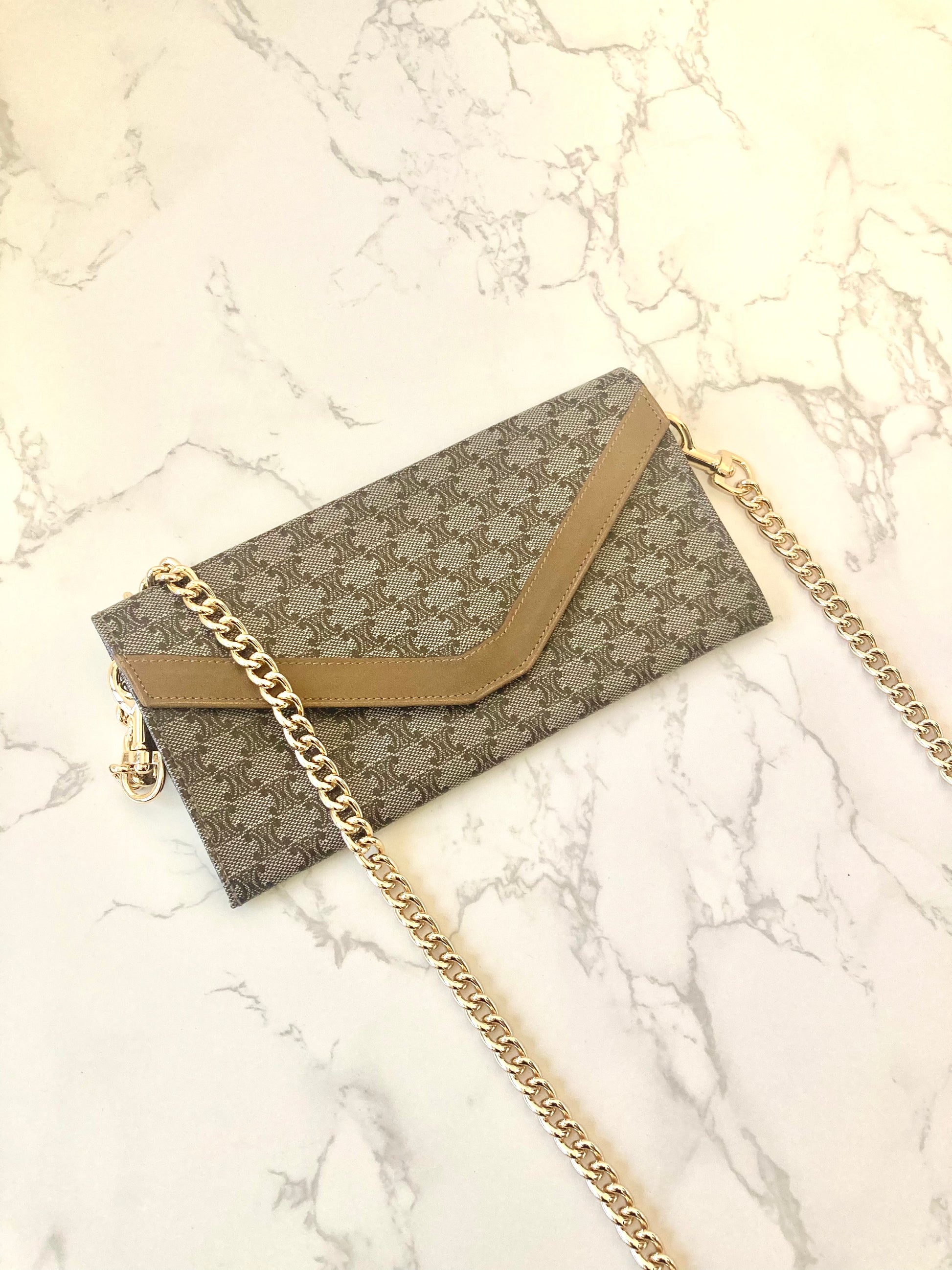 CELINE Envelope Mini Chain Pouch Bag (Add-on)