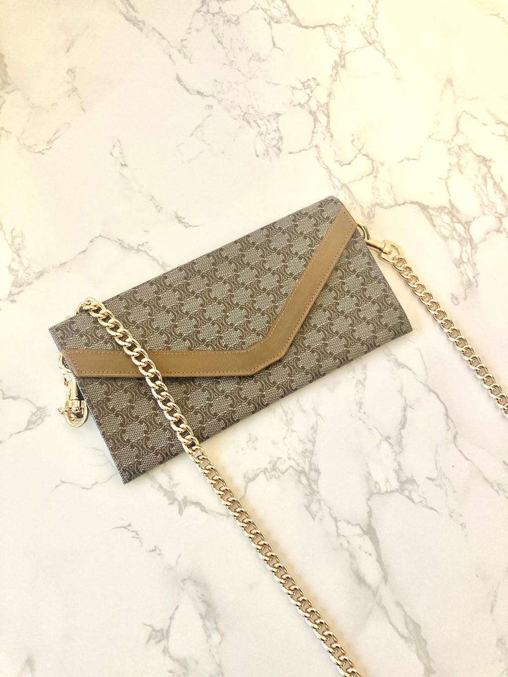 CELINE Envelope Mini Chain Pouch Bag (Add-on)