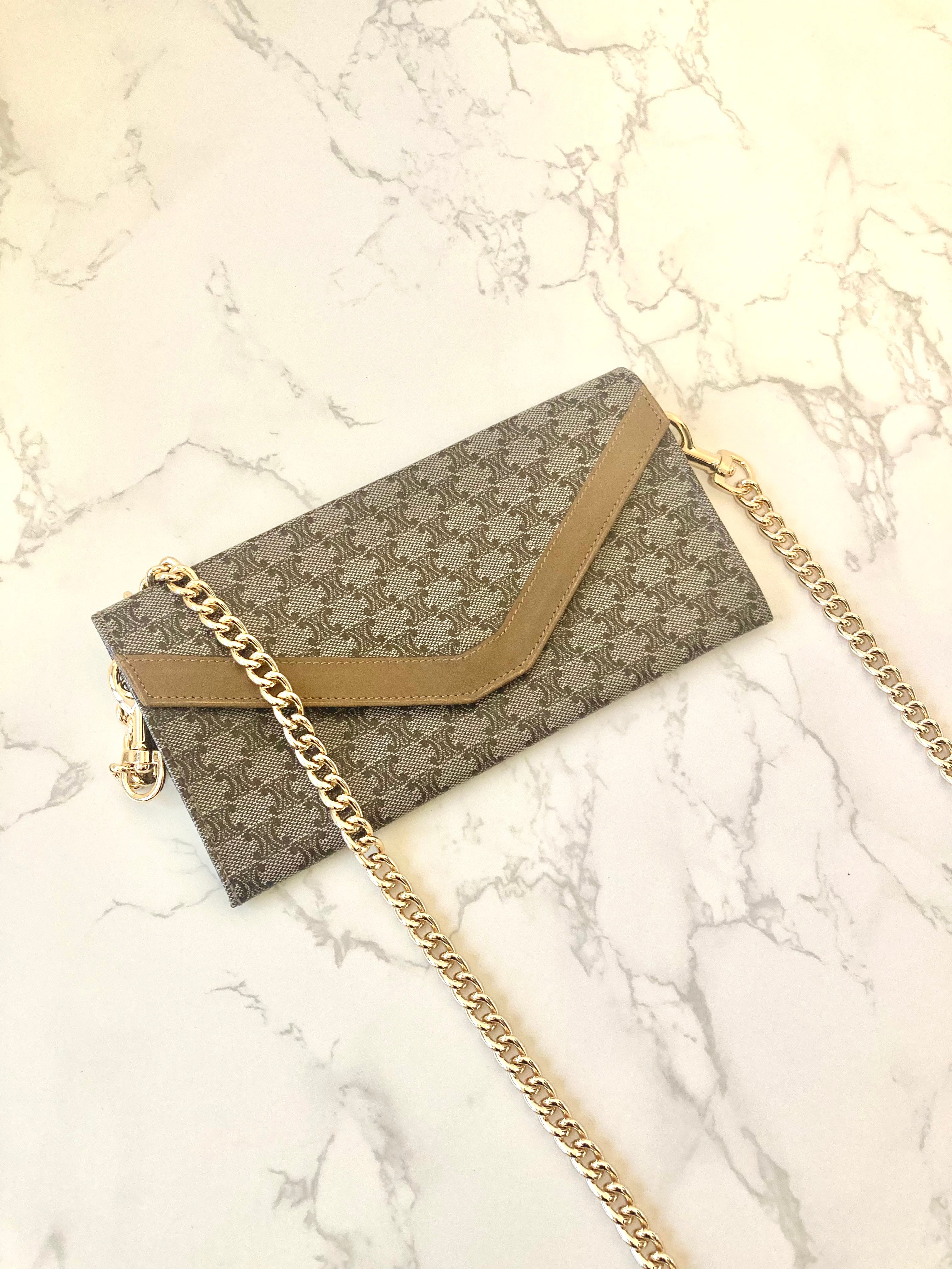 CELINE Envelope Mini Chain Pouch Bag (Add-on)