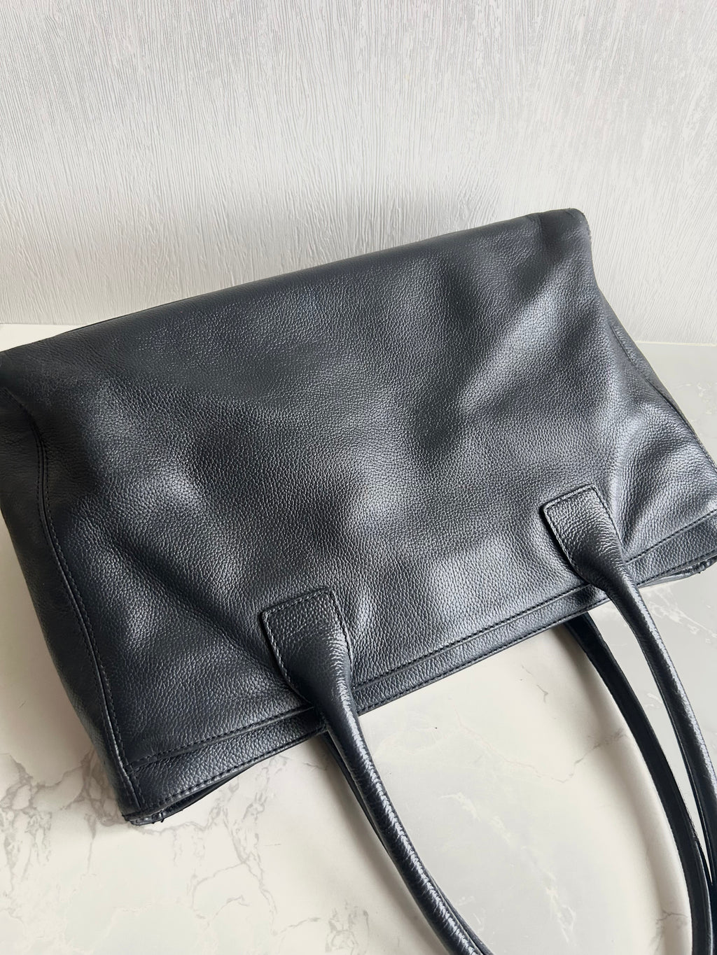Chanel 復刻黑銀旋轉扣Executive Tote 托特包 單肩包 側背包 中古包