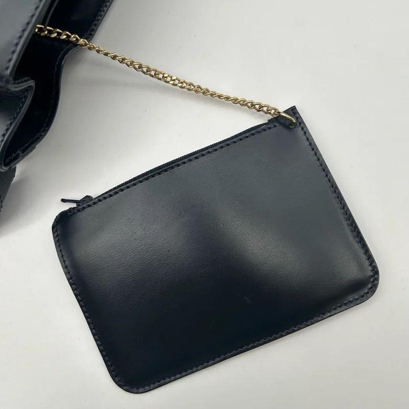 Celine black gold planet bucket bag/side bag/oblique bag