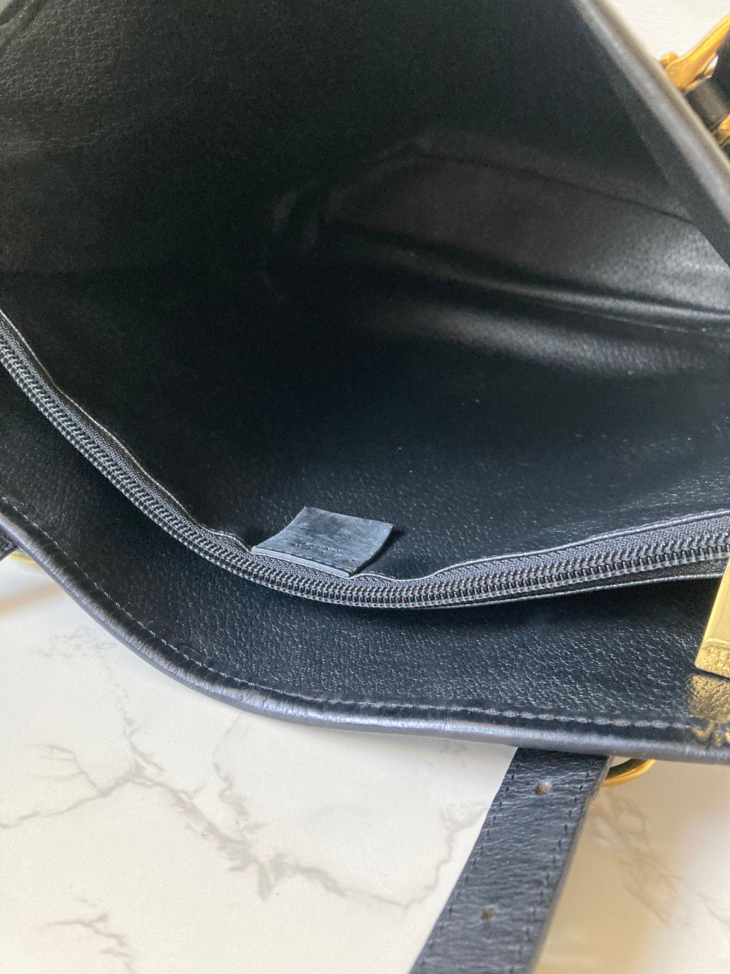 CELINE Rare Black Triomphe Monogram Tote Bag