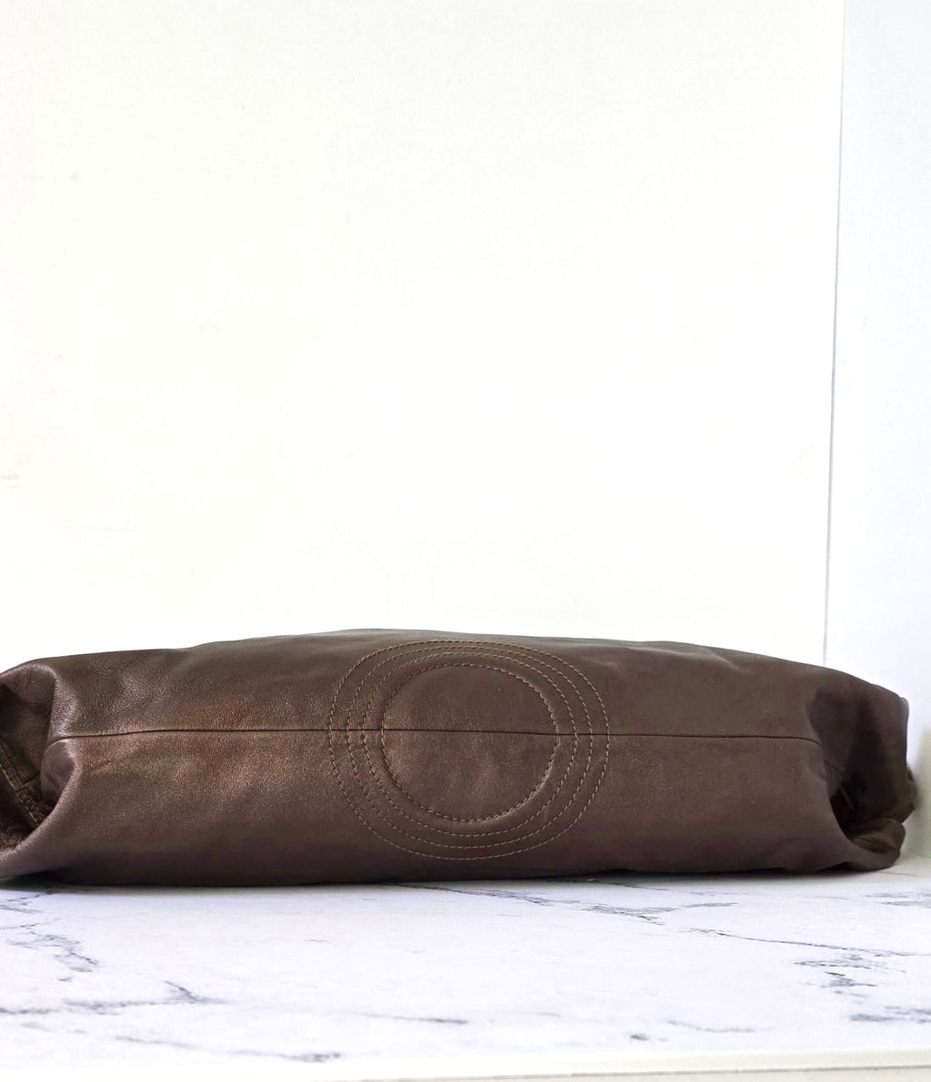 Loewe Used Coffee Brown Nappa Cloud Bag Shoulder Bag