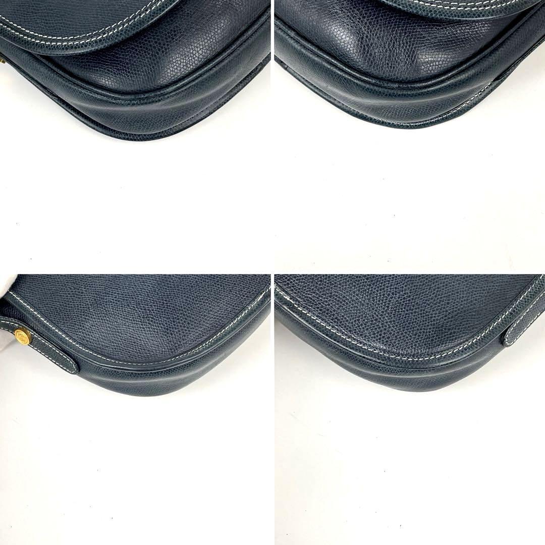 LOEWE rare black and blue half-moon saddle - with original photo card