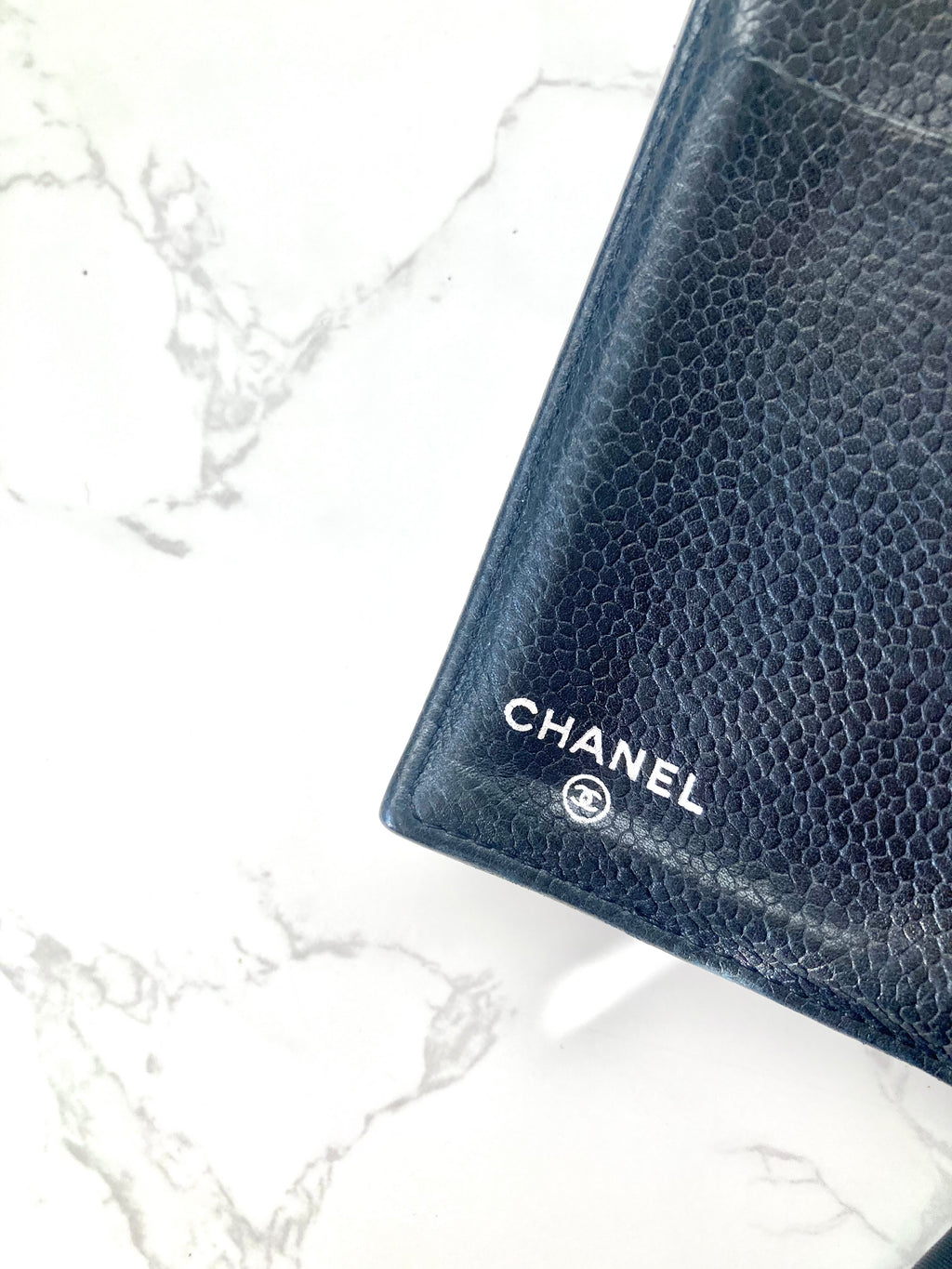 CHANEL Black Caviar Leather Classic Flap Wallet-on-Chain WOC (Add-on Chain)