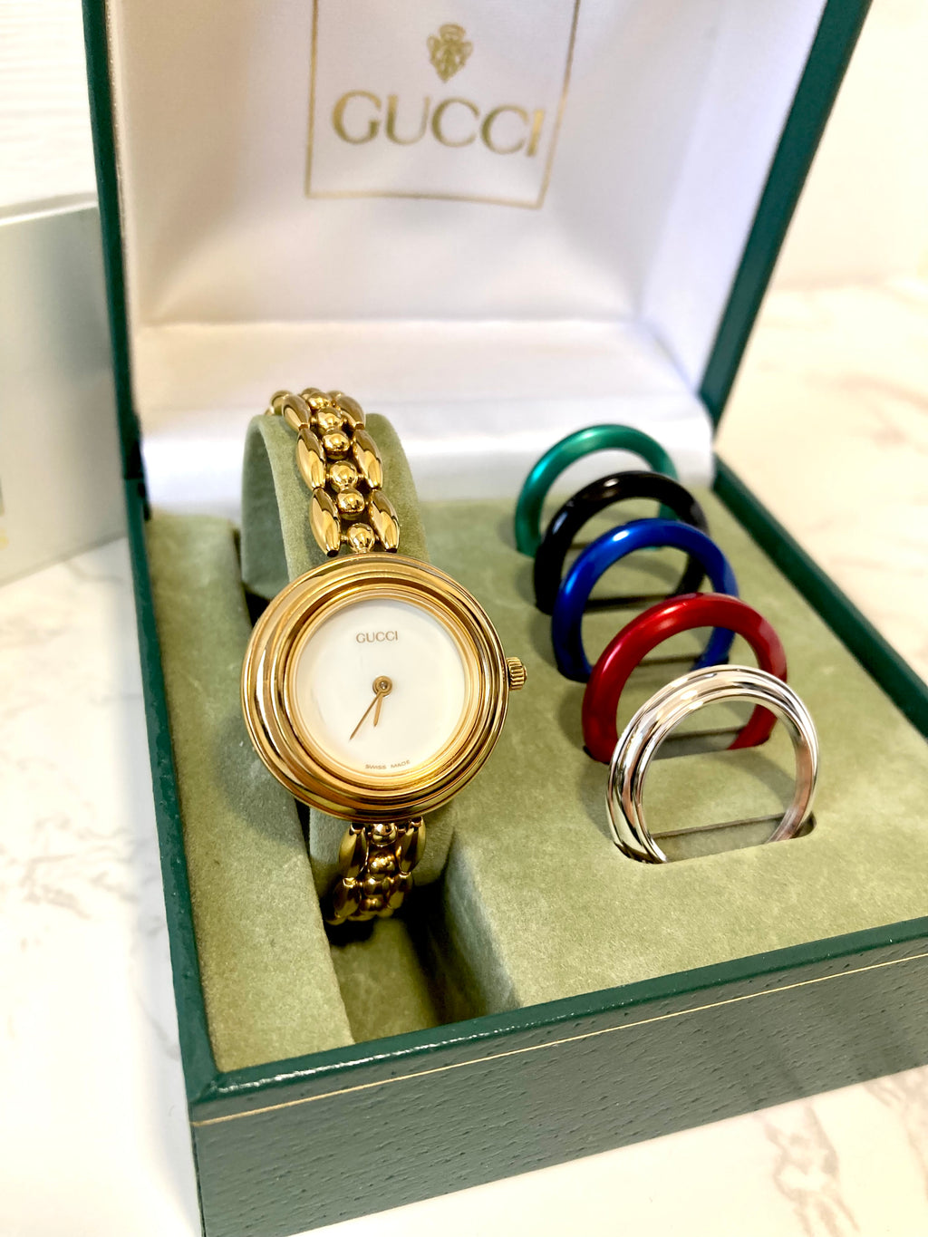 GUCCI Full Set Women's Quartz Watch Gift Box