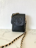 CHANEL Caviar Black Small Bag/Side Bag/Cross Bag - Japanese Second-hand Vintage