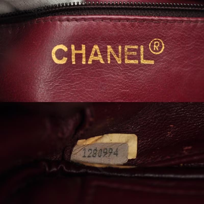 稀有中古二手Chanel黑色小羊皮革金色鏈條相機包/側背包/斜背包