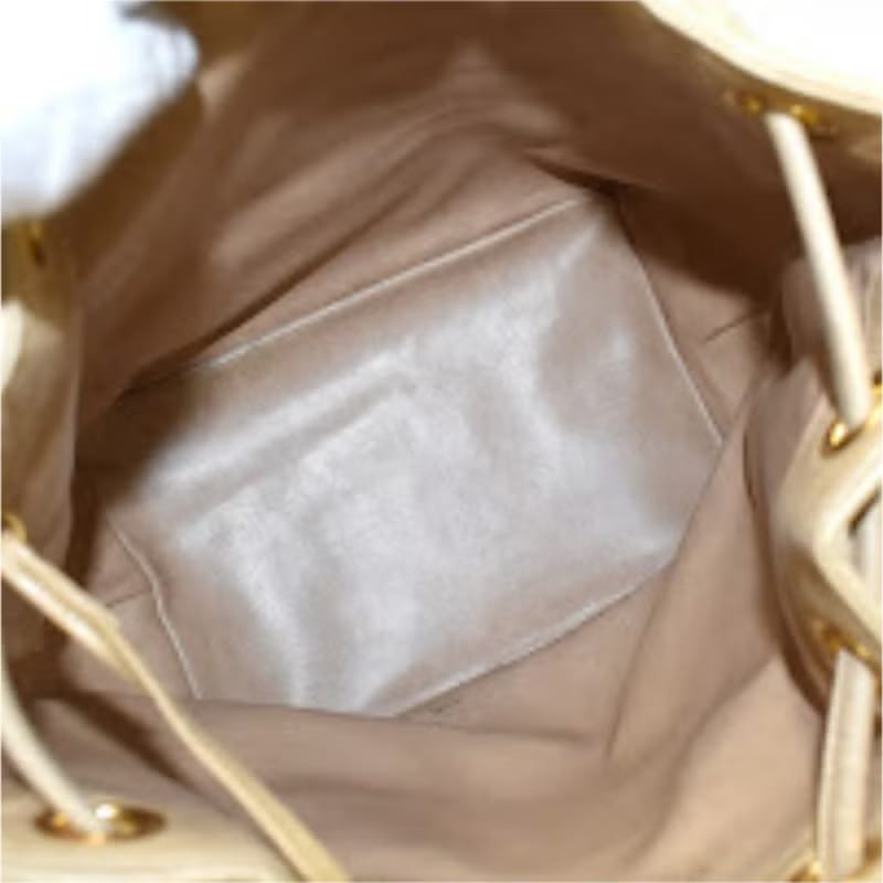 Rare Chanel Raffia and Leather Drawstring Bucket Bag/Shoulder Bag/Crossbody Bag