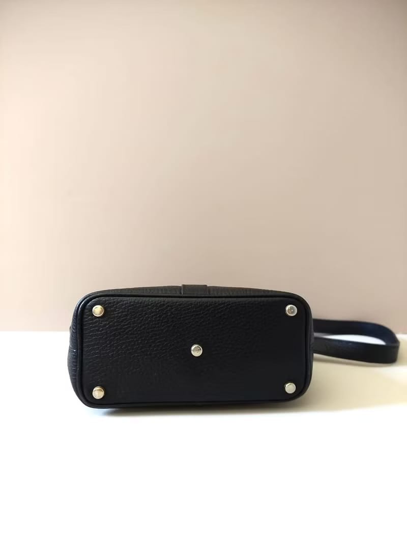 CELINE Rare Black Teardrop Serpent Bone Chain Bucket Bag/Shoulder Bag
