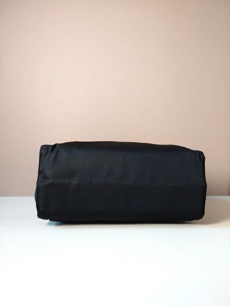 Second-hand Prada black bamboo side shoulder bag/tote bag