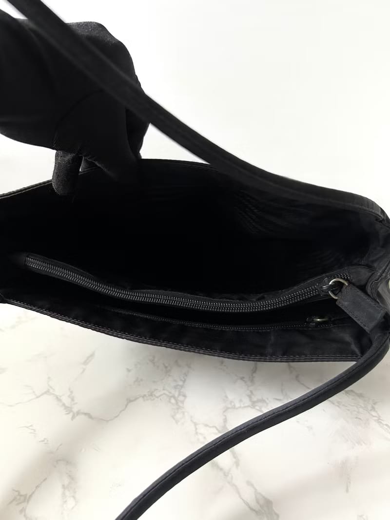 【LA LUNE】Second-hand Prada black shoulder bag/tote bag