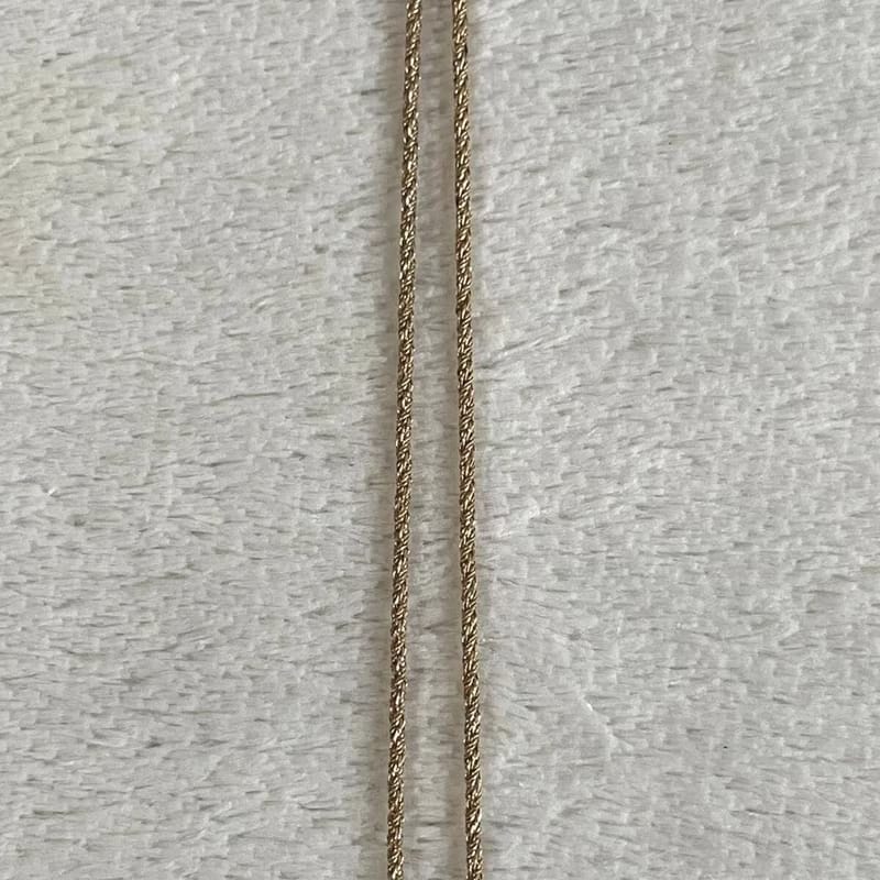 Dior小金鎖簡約金色復古vintage頸鏈
