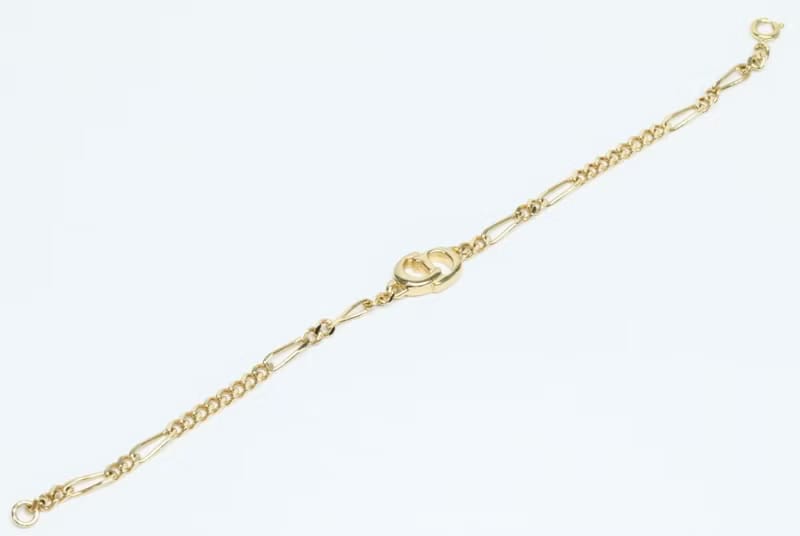Dior simple gold logo vintage bracelet