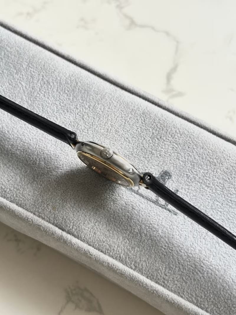 Hermes Paris Pre-owned Unisex Leather Strap Watch