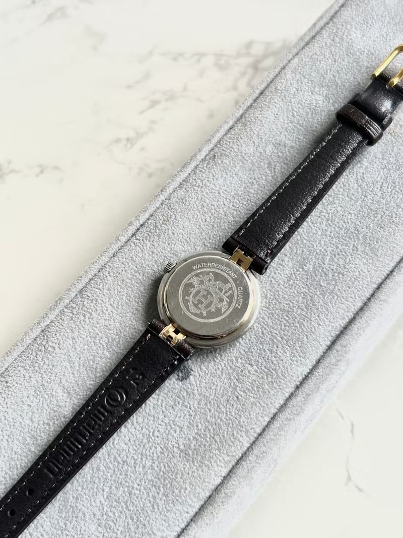 Hermes Paris 中古二手男女裝皮革錶帶手錶/腕錶