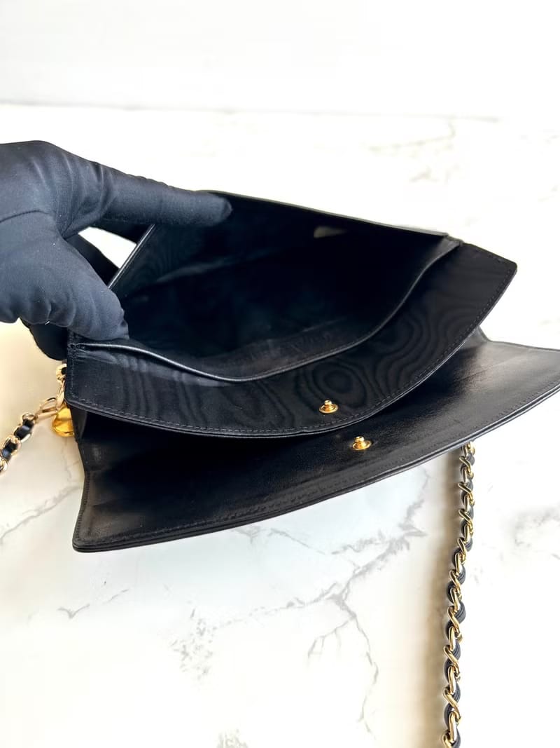 Chanel黑色小羊皮革包 WOC 斜背包 單肩包 側背包