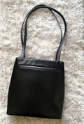 Loewe black embossed tote bag/side backpack/shoulder bag