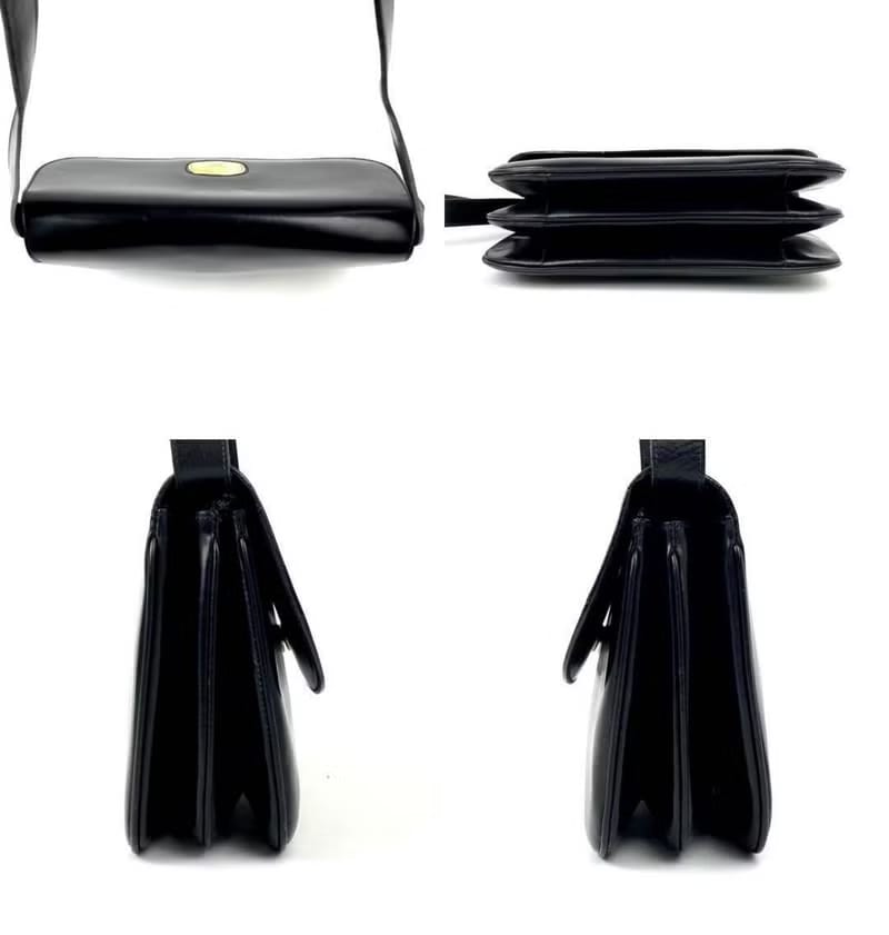 Celine Black and Gold Shoulder Bag/Crossbody Bag